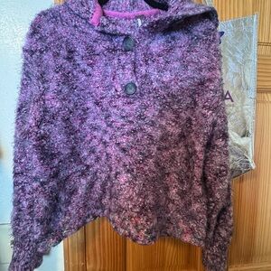 Free People Cozy Purple Knit Sweater. Size XS. Fits M